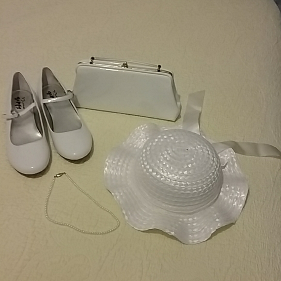 NINA GIRLS shoes plus hat, purse, and necklace - Picture 1 of 8
